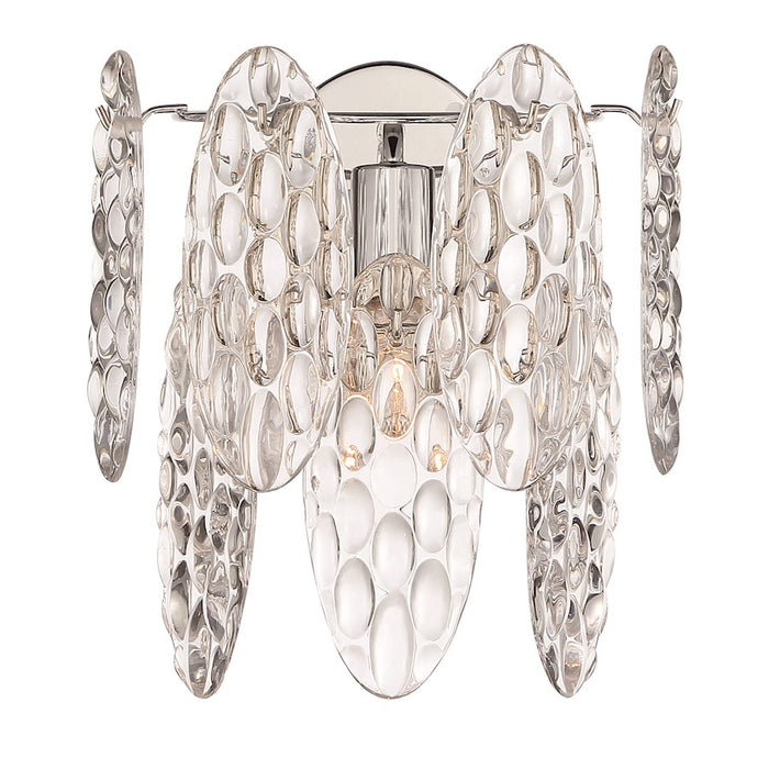 Minka Lavery Isabella'S Reign 1 Light Wall Sconce, Nickel/Clear