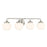 Minka Lavery Cornwell 4 Light Bath Vanity, Brushed Nickel/Etched Opal - 2574-84