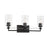 Minka Lavery Binsly 3 Light Bath Vanity, Coal/Clear - 2643-66A