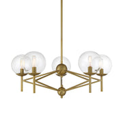Minka Lavery Auresa 8-Light Pendant | Coal Steel and Clear Glass | Kitchen Island & Dining Room | Model 2748-66A
