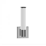 Minka Laver 14in 1-Light LED Wall Sconce | Modern Chrome Steel and White Acrylic | Bathroom Vanity & Hallway Accent | 1302 Lumens | Model 2871-77-L