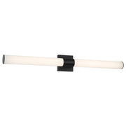 Minka Lavery 2875-66A-L 38in 1-Light Wall Sconce | Modern Coal Steel and White Acrylic | Hallway & Bathroom Accent | 2943 Lumens | Model 2875-66A-L