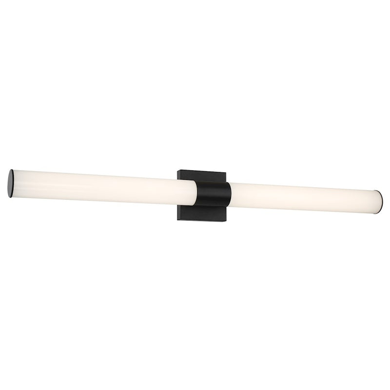 Minka Lavery 2875-66A-L 38in 1-Light Wall Sconce | Modern Coal Steel and White Acrylic | Hallway & Bathroom Accent | 2943 Lumens | Model 2875-66A-L