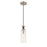 Minka Lavery Pullman Junction 1 Light Mini Pendant, Coal/Nickel/Clear