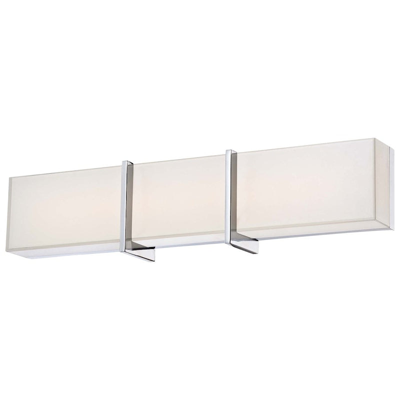 Minka Lavery High Rise Medium LED Bath Vanity Light | Transitional Chrome Finish | Bathroom Vanity | Model 2922-77-L