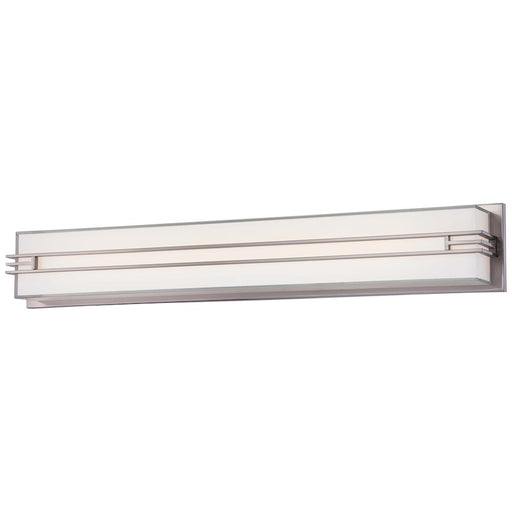 Minka Lavery Level Large LED Bath | Transitional Brushed Nickel | Bathroom Vanity Light | 32 x 4 x 5 in, 110V | Model 2944-84-L