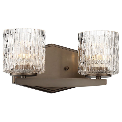 Minka Laver Maginot 12in 2-Light LED Bath Vanity Light | Harvard Court Bronze Transitional | Bathroom Vanity | 12 x 12 x 6 in | Model 3082-281-L