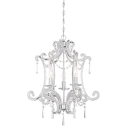 Minka Lavery 3-Light 19in Mini Chandelier | Traditional Chrome | Dining Room & Kitchen Island | 19 x 19 x 23 in | Model 3152-77