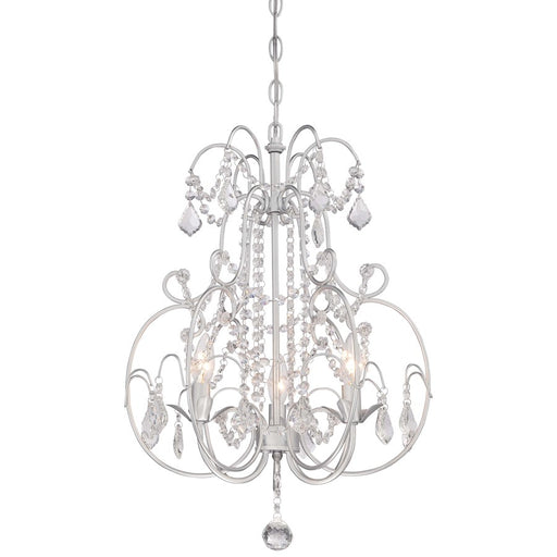 Minka Lavery Vintage Silver 3-Light Mini Chandelier | Traditional Vintage Silver Finish | Dining Room & Entryway | Model 3153-599