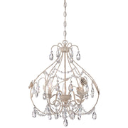 Minka Lavery Provencal Blanc 3-Light Mini Chandelier | Traditional Provencal Blanc Finish | Dining Room & Kitchen Island | Model 3154-648