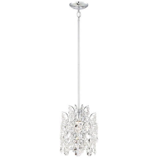Minka Lavery Isabella's Crown 10in 1-Light Mini Pendant | Traditional Chrome | Kitchen Island & Dining Room | 10 x 13 in | Model 3155-77