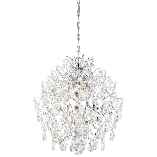 Minka Lavery Isabella's Crown 4-Light Chandelier | Traditional Chrome | Dining Room & Entryway | 18 x 21 in | Model 3156-77