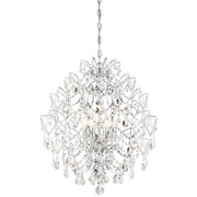 Minka Lavery Isabella's Crown 22in 6-Light Chandelier | Traditional Chrome and Crystal | Dining Room & Living Room | 22 x 24 in | Model 3157-77