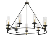 Minka Lavery Hillstone 2-Light Wall Sconce | Sand Coal & Soft Brass Steel and Clear Glass | Living Room & Hallway | 8 x 19 in | Model 3202-781