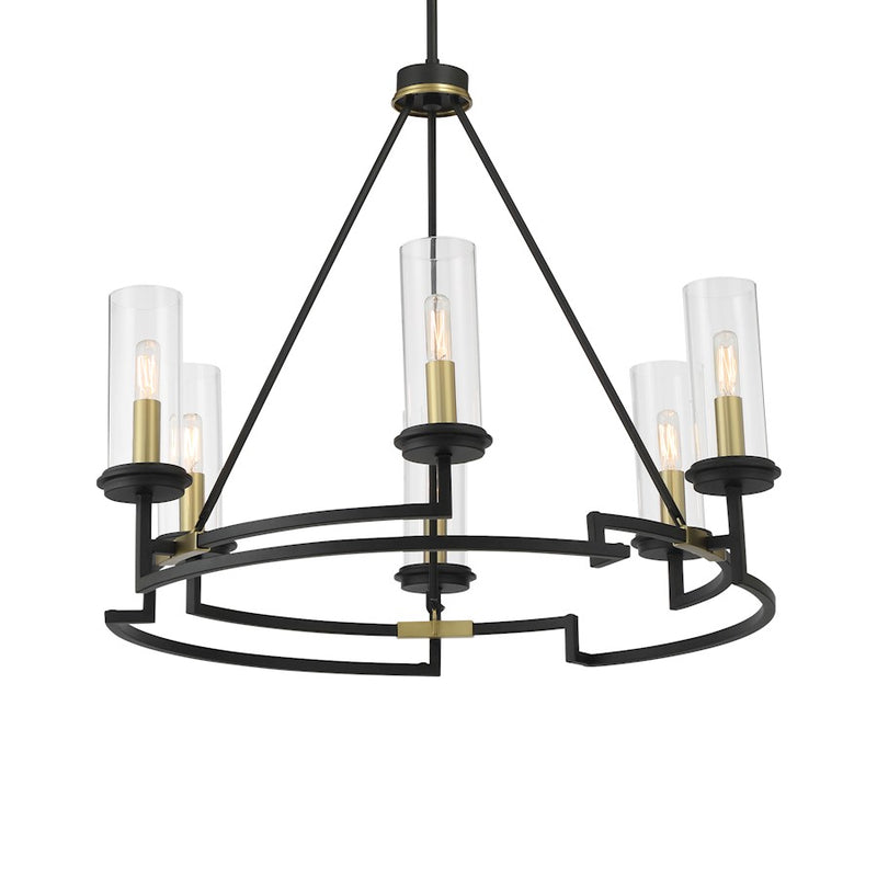 Minka Lavery Hillstone 2-Light Wall Sconce | Sand Coal & Soft Brass Steel and Clear Glass | Living Room & Hallway | 8 x 19 in | Model 3202-781