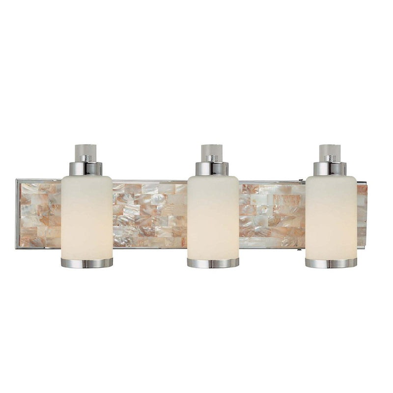 Minka Lavery Cashelmara 26in 3-Light Vanity Light | Contemporary Chrome Steel | Bathroom Vanity & Powder Room | 26 x 6 x 8.25 in | Model 3243-77