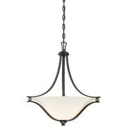 Minka Lavery Shadowglen 21in 3-Light Pendant | Lathan Bronze and Gold Transitional | Kitchen Island & Dining Room | 21 x 21 x 23 in | Model 3284-589