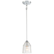 Minka Lavery D'Or 1-Light Mini Pendant | Transitional Chrome | Kitchen Island & Dining Room | 5 x 5 x 7 in | Model 3380-77
