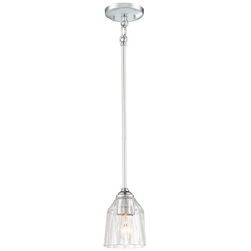 Minka Lavery D'Or 1-Light Mini Pendant | Transitional Chrome | Kitchen Island & Dining Room | 5 x 5 x 7 in | Model 3380-77