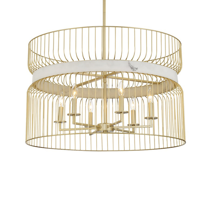 Minka Lavery Park Slope 20in 4-Light Pendant | Transitional Nouveau Gold Steel and Alabaster | Kitchen Island & Dining Room | Model 3394-754