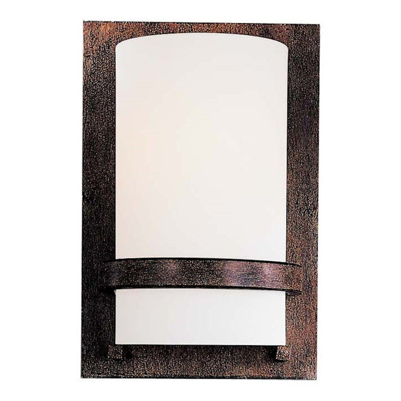 Minka Lavery 1-Light Wall Sconce | Iron Oxide Finish | Modern ADA Compliant | Hallway & Bathroom Accent | 7 x 4 x 10 in | Model 342-357