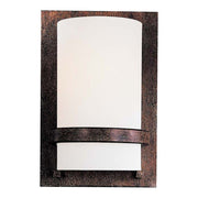 Minka Lavery 10in 1-Light Wall Sconce | Iron Oxide Contemporary | Hallway & Living Room Accent | 7 x 4 x 10 in | Model 342-357-PL