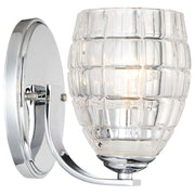 Minka Lavery Austine 1-Light Bath Vanity | Transitional Chrome | Bathroom Vanity Light | 5 x 8 x 8 in | Model 3421-77