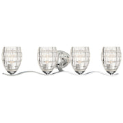 Minka Lavery Austine 4-Light Bath Vanity | Transitional Chrome | Bathroom Vanity Light | 31 x 8 x 8 in | Model 3424-77