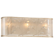 Minka Lavery Sara's Jewel 20in 3-Light Bathroom Vanity Light | Nanti Champagne Silver Transitional with Crystal Accents | Bathroom | Model 3433-252