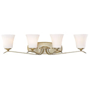Minka Lavery Laurel Estate 34in 4-Light Vanity Light | Traditional Brio Gold and Open Crystal | Bathroom Vanity | 7 x 34 x 8 in | Model 3444-582