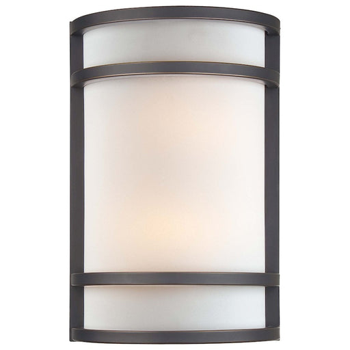 Minka Lavery 2-Light Wall Sconce | Contemporary Dark Restoration Bronze | Living Room & Hallway Accent | 8 x 4 x 12 in | Model 345-37B