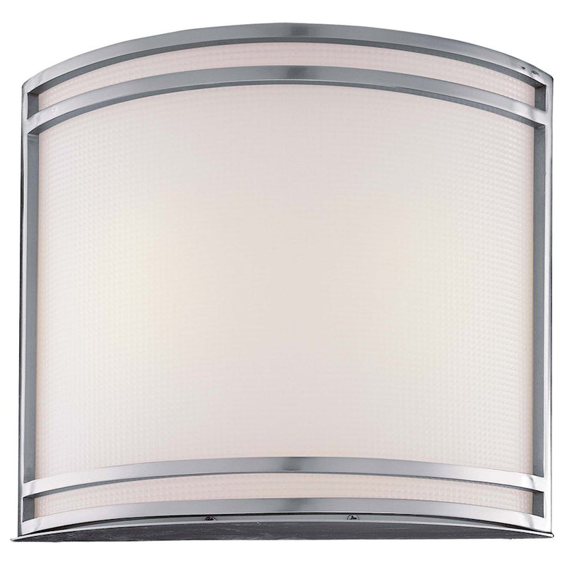 Minka Lavery 2-Light Wall Sconce | Brushed Nickel Steel | Living Room & Hallway Accent | 12 x 4 x 10 in | Model 368-PL