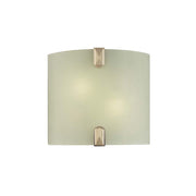 Minka Lavery 2-Light Wall Sconce | Contemporary Brushed Nickel | Hallway & Living Room Accent | 10.5 x 11.25 x 4 in | Model 372-84-PL