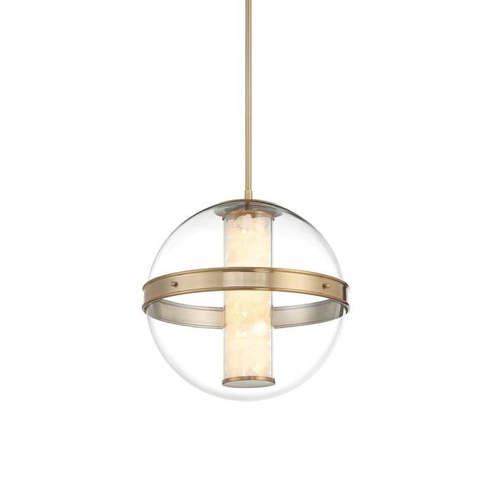 Minka Lavery Divinely 1Lt LED Pendant, Celeste Brass/Clear - 3885-776-L