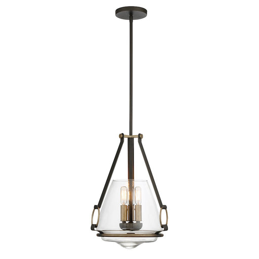 Minka Lavery Eden Valley Convertible Pendant, Smoke Iron/Gold
