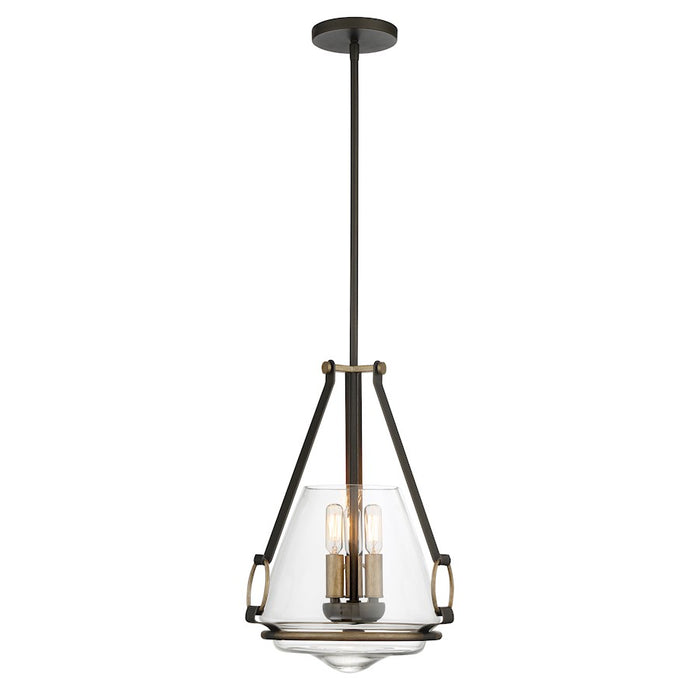 Minka Lavery Eden Valley Convertible Pendant, Smoke Iron/Gold