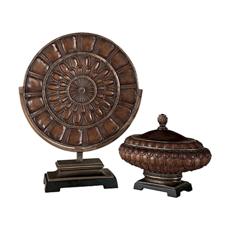Minka Lavery Charger Plate and Decorative Box | Transitional Decorative Object | Living Room & Entryway Accent | 28 lbs | Model 40833-0