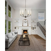 Minka Lavery Sussex Court 20in 4-Light Chandelier | Transitional Smoked Iron and Aged Gold | Dining Room & Kitchen | 20 x 20 x 20 in | Model 4086-107