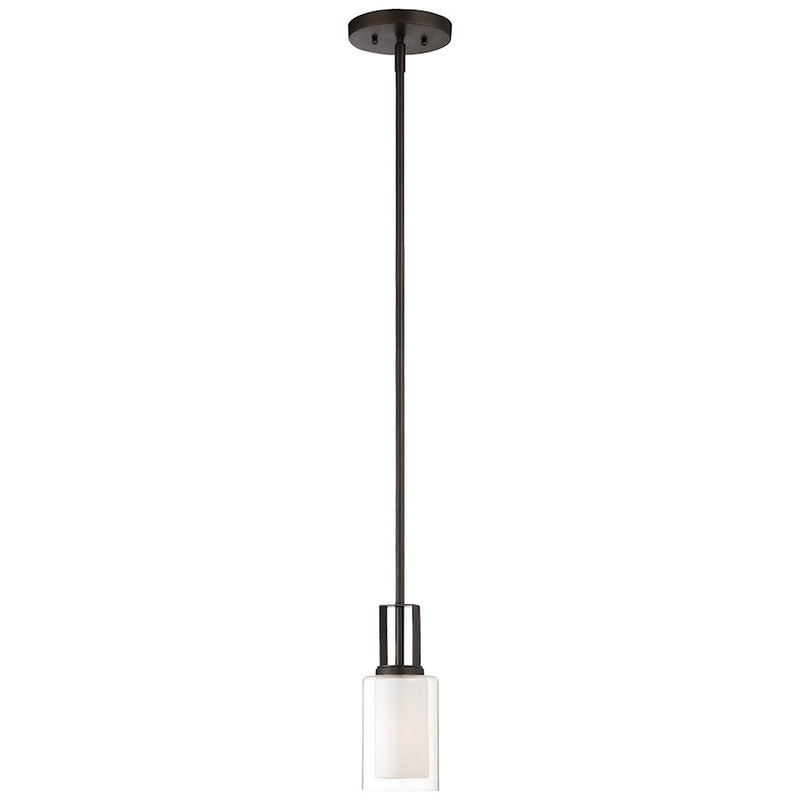 Minka Lavery Parsons Studio 4in 1-Light Mini Pendant | Transitional Brushed Nickel and Smoked Iron Glass | Kitchen Island & | Model 4101-172