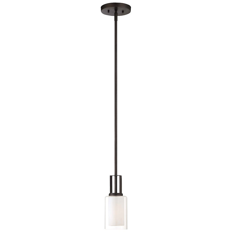 Minka Lavery Parsons Studio 4in 1-Light Mini Pendant | Transitional Brushed Nickel and Smoked Iron Glass | Kitchen Island & | Model 4101-172