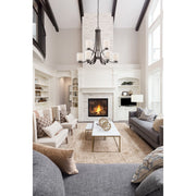 Minka Lavery Parsons Studio 32in 9-Light Chandelier | Transitional Smoked Iron | Kitchen & Dining Room | 32 x 32 x 28 in | Model 4109-172