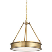 Minka Lavery Harbour Point 19in 3-Light Pendant | Transitional Liberty Gold Steel | Kitchen Island & Dining Room | 19 x 19 x 18 in | Model 4173-249