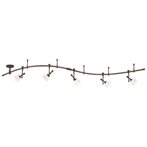 Minka Lavery 192in 5-Light Flex Track Kit | Transitional Sable Bronze Patina | Kitchen Island & Living Room | 192 x 6 x 12 in | Model 4215-467-L