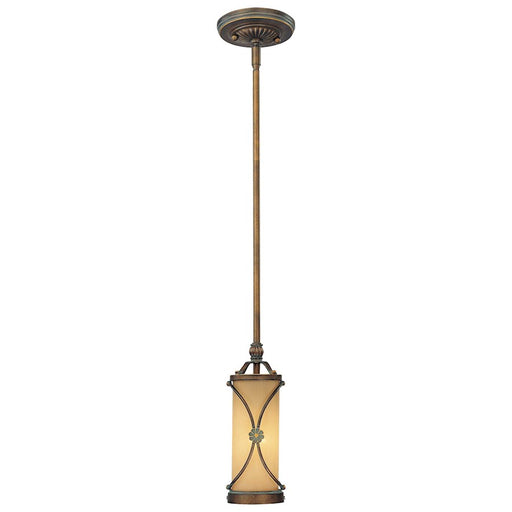 Minka Lavery Atterbury 1-Light Mini Pendant | Traditional Deep Flax Bronze | Kitchen Island & Dining Room Accent | 5 x 5 x 11 in | Model 4231-288