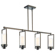 Minka Lavery Harvard Court 42in 4-Light Island Light | Transitional Bronze | Kitchen Island | 42 x 14 in | Model 4364-281