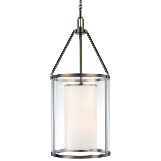 Minka Lavery Harvard Court 17in 6-Light Pendant | Traditional Bronze Plated Metal | Dining Room & Great Room | 17 x 17 x 37 in | Model 4368-281