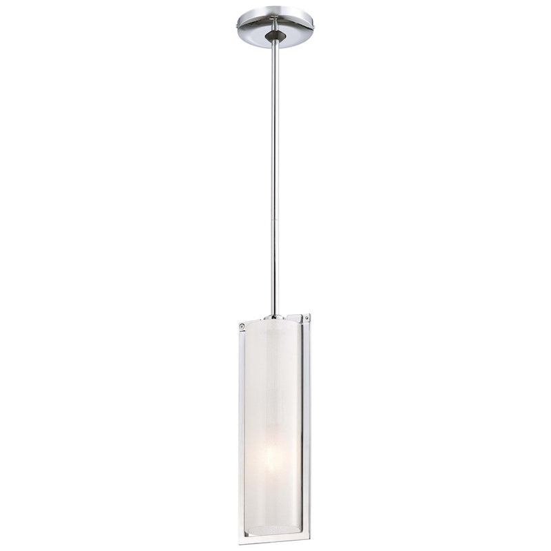 Minka Lavery Clarte 5in 1-Light Mini Pendant | Contemporary Chrome | Kitchen Island & Breakfast Bar | 5 x 4 x 14 in | Model 4391-77