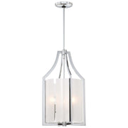 Minka Lavery Clarte 12in 3-Light Pendant | Contemporary Chrome | Kitchen Island & Dining Room | 12 x 12 x 21 in | Model 4392-77
