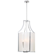 Minka Lavery Clarte 18in 4-Light Pendant | Contemporary Chrome | Kitchen Island & Dining Room | 18 x 18 x 32 in | Model 4394-77
