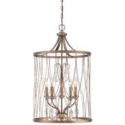 Minka Lavery West Liberty 18in 5-Light Pendant | Traditional Olympus Gold | Dining Room & Living Room | 18 x 18 x 30 in | Model 4405-581